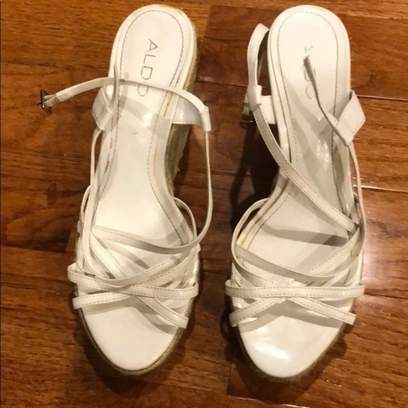 Aldo White Wedges - Picture 8 of 9